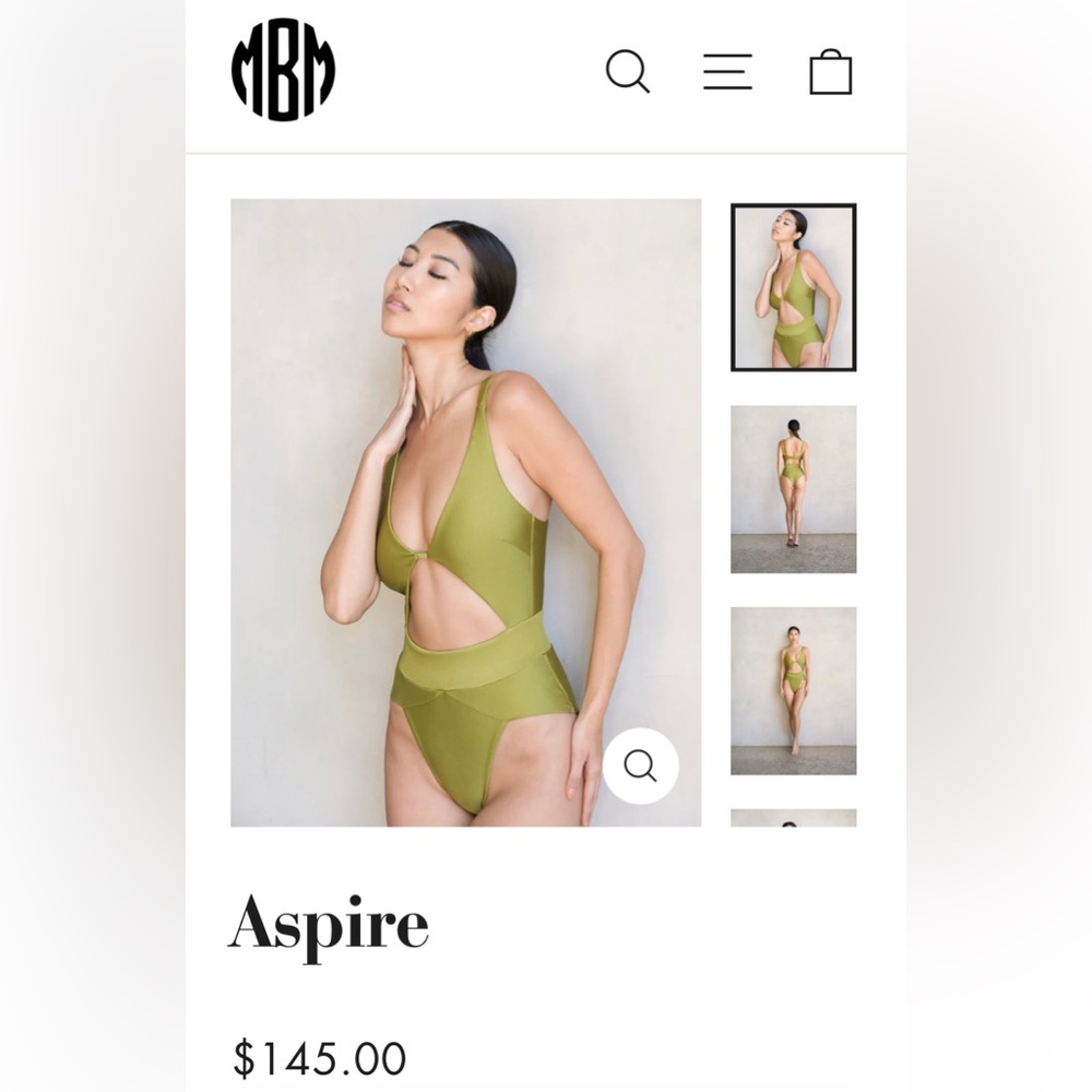 MBM Aspire swimsuit in Olive
